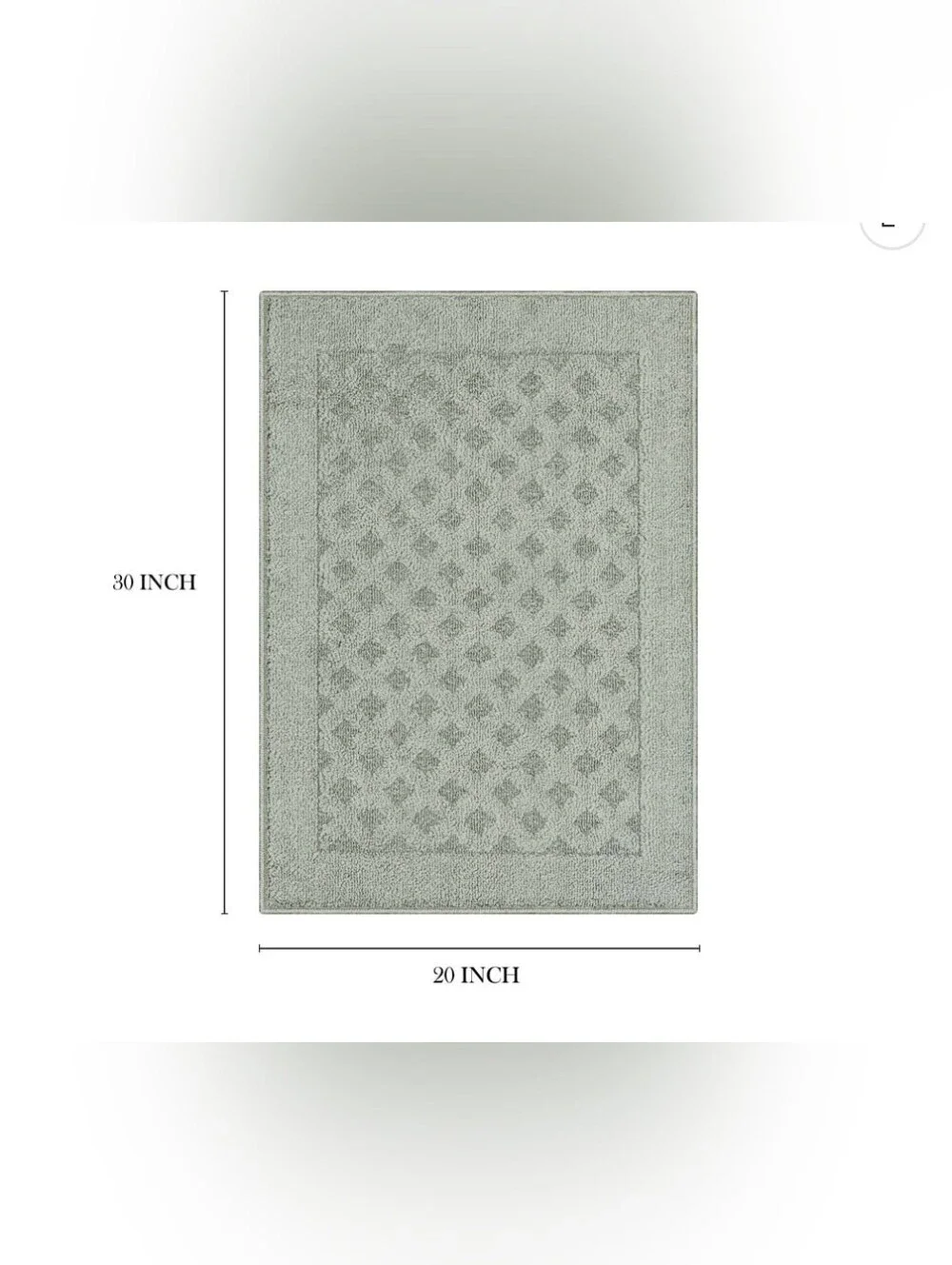 Mainstays Dylan Solid Diamond Olefin Pewter Gray Indoor Accent Rug, 1'8